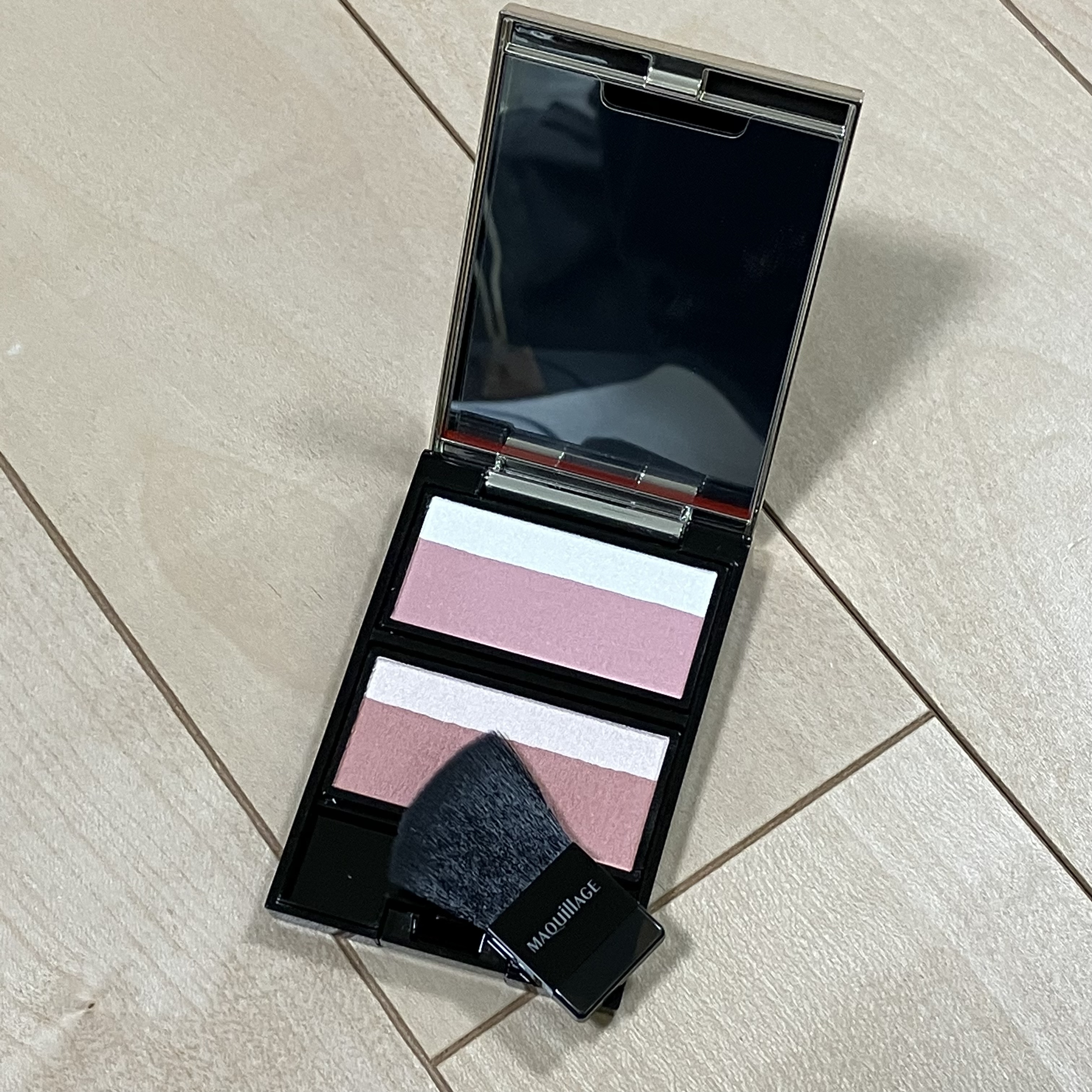 ドラマティックチークカラー (パウダー) PK321 ベリーマカロン/マキアージュ/パウダーチークを使ったクチコミ（2枚目）