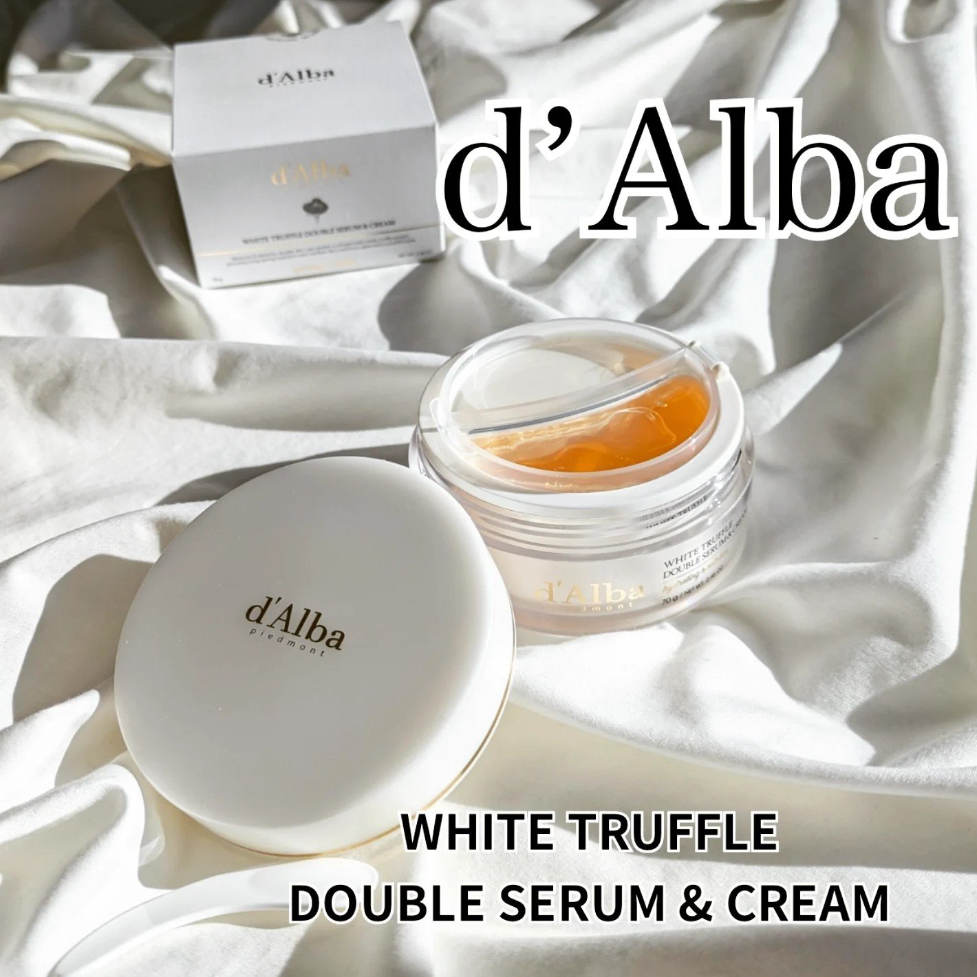 ホワイトトリュフダブルセラムアンドクリーム/ダルバ/フェイスクリームを使ったクチコミ（1枚目）
