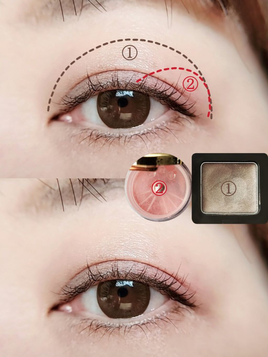 &be クリームアイシャドウ/＆be/ジェル・クリームアイシャドウを使ったクチコミ（3枚目）