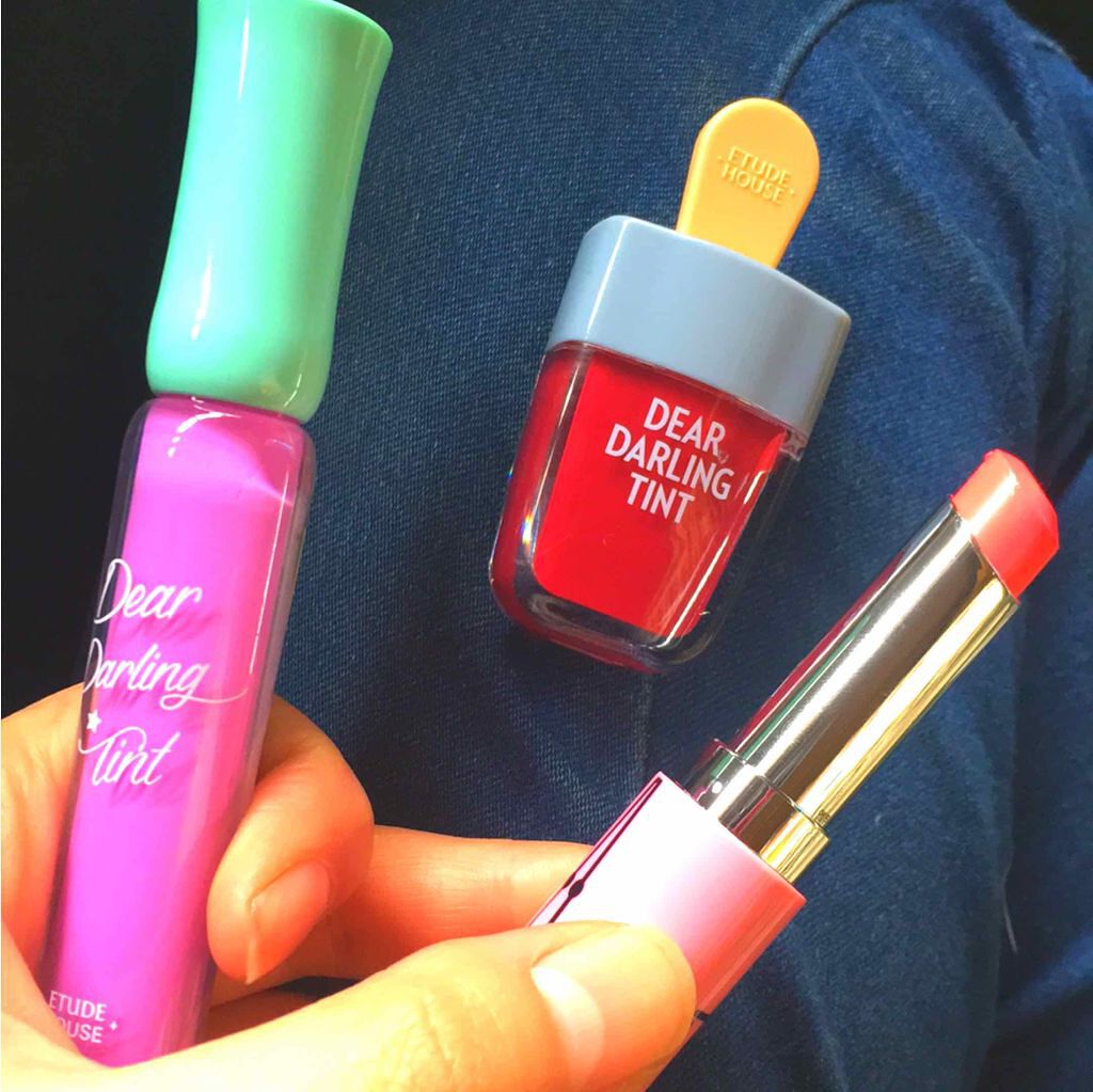 ディアダーリン ウォータージェルティント （アイスティント）/ETUDE/口紅を使ったクチコミ（1枚目）