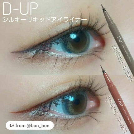 シルキーリキッドアイライナーWP/D-UP/リキッドアイライナーを使ったクチコミ(1枚目)