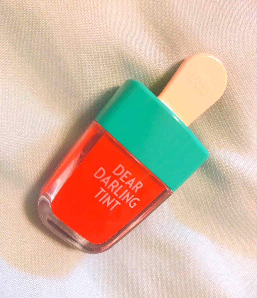 ディアダーリン ウォータージェルティント （アイスティント）/ETUDE/口紅を使ったクチコミ（1枚目）