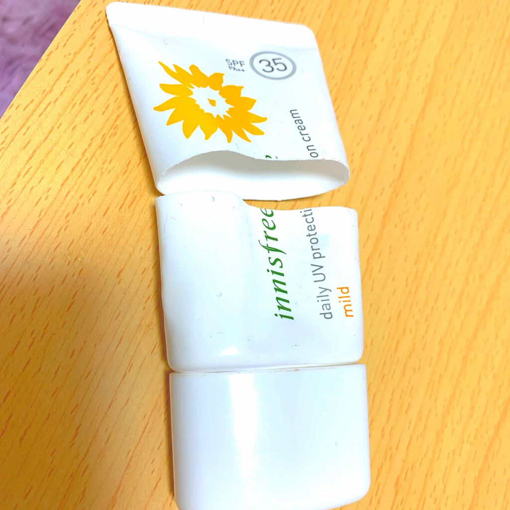 デイリーUVプロテクションクリーム マイルド/innisfree/日焼け止め・UVケアを使ったクチコミ（1枚目）