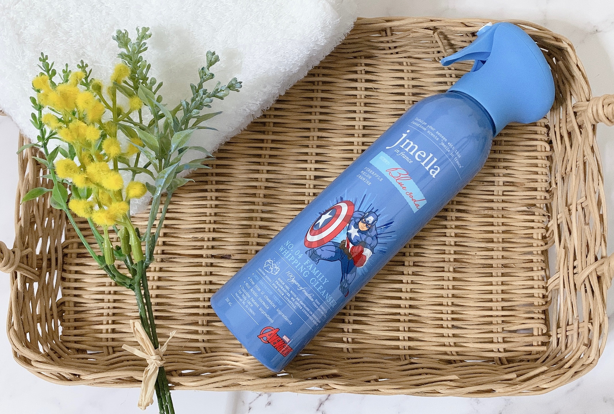 ジェイメラ ブルーホイップHFBソープ／キャプテンアメリカ/jmella/泡洗顔を使ったクチコミ（2枚目）