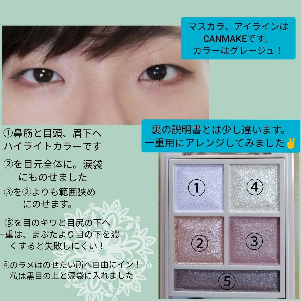 パノラマデザイン アイパレット/Visée/アイシャドウパレットを使ったクチコミ(2枚目)