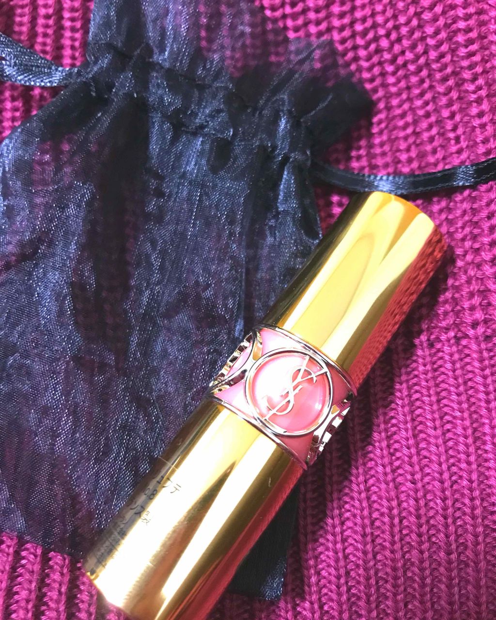 ルージュ ヴォリュプテ シャイン/YVES SAINT LAURENT BEAUTE/口紅を使ったクチコミ(2枚目)