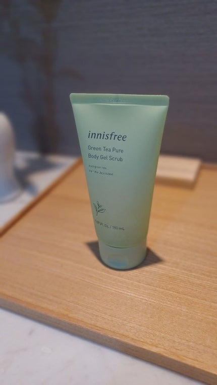 グリーンティー ピュア ボディジェルスクラブ/innisfree/ボディスクラブを使ったクチコミ(1枚目)