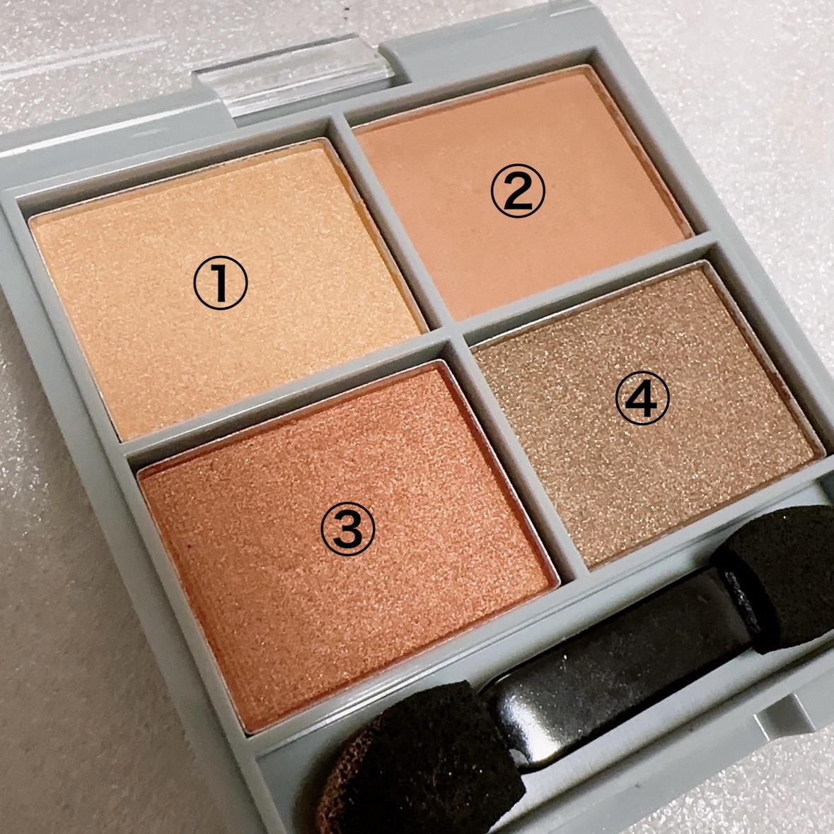 &. アイシャドウパレット/DAISO/アイシャドウパレットを使ったクチコミ（2枚目）