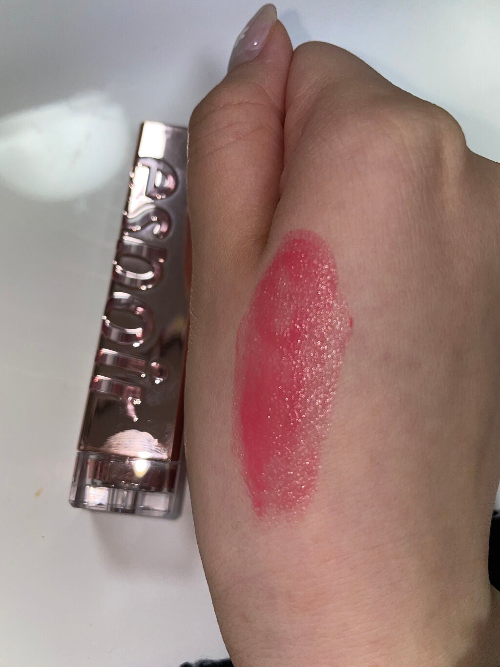 にゅふぃまむ on LIPS 「espoirLipstickNowearShinePK002💄..」(4枚目)