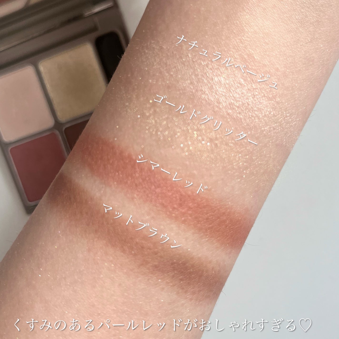 インザミラーアイパレット/Ririmew/アイシャドウパレットを使ったクチコミ(4枚目)