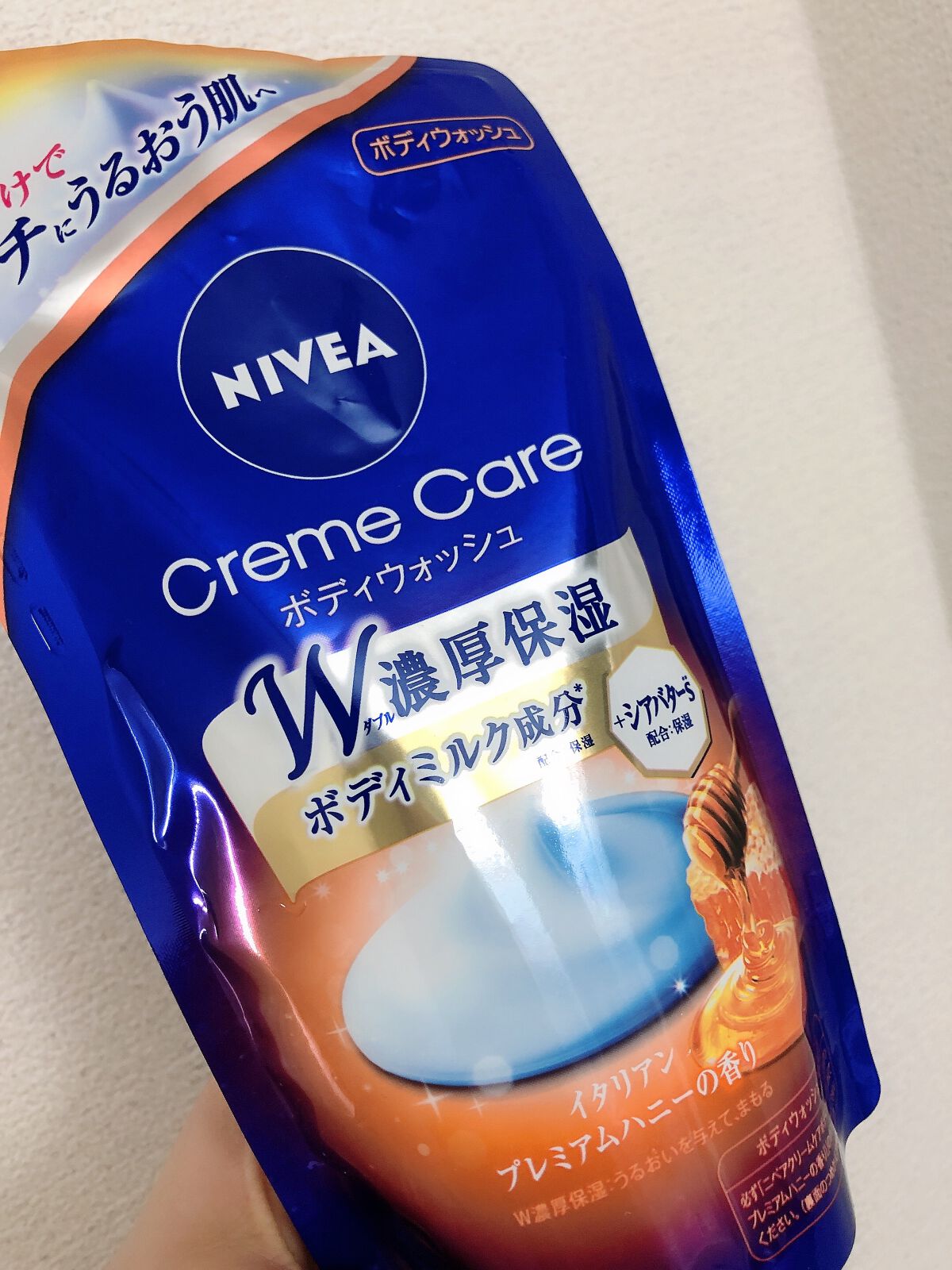 ニベア クリームケア ボディウォッシュ イタリアンプレミアムハニーの香り 詰替 360ml/ニベア/ボディソープを使ったクチコミ（1枚目）