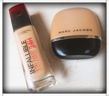 SHAMELESS YOUTHFUL-LOOK 24-H FOUNDATION/MARC JACOBS BEAUTY/リキッドファンデーションを使ったクチコミ（3枚目）