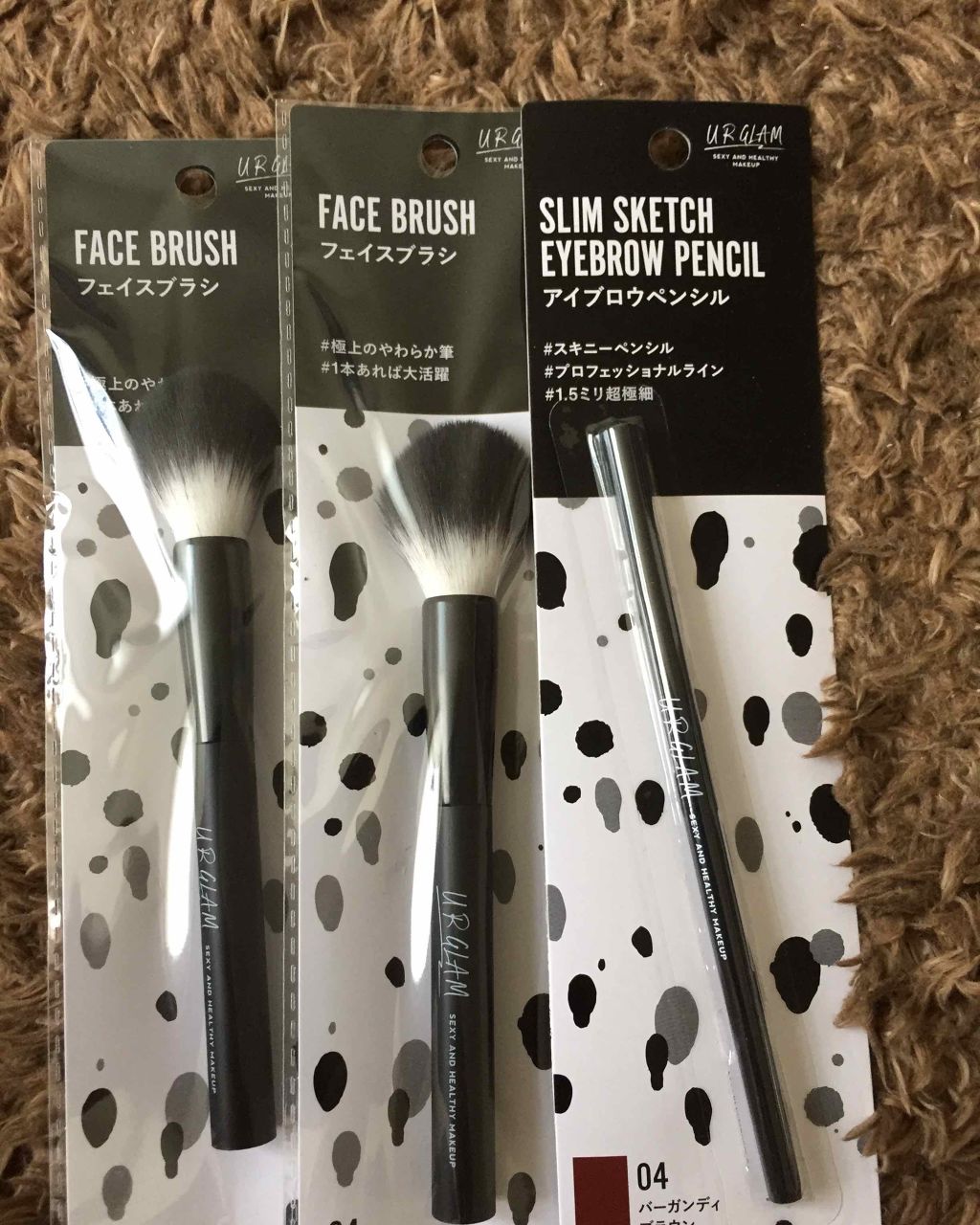 UR GLAM FACE BRUSH/U R GLAM/メイクブラシを使ったクチコミ(1枚目)