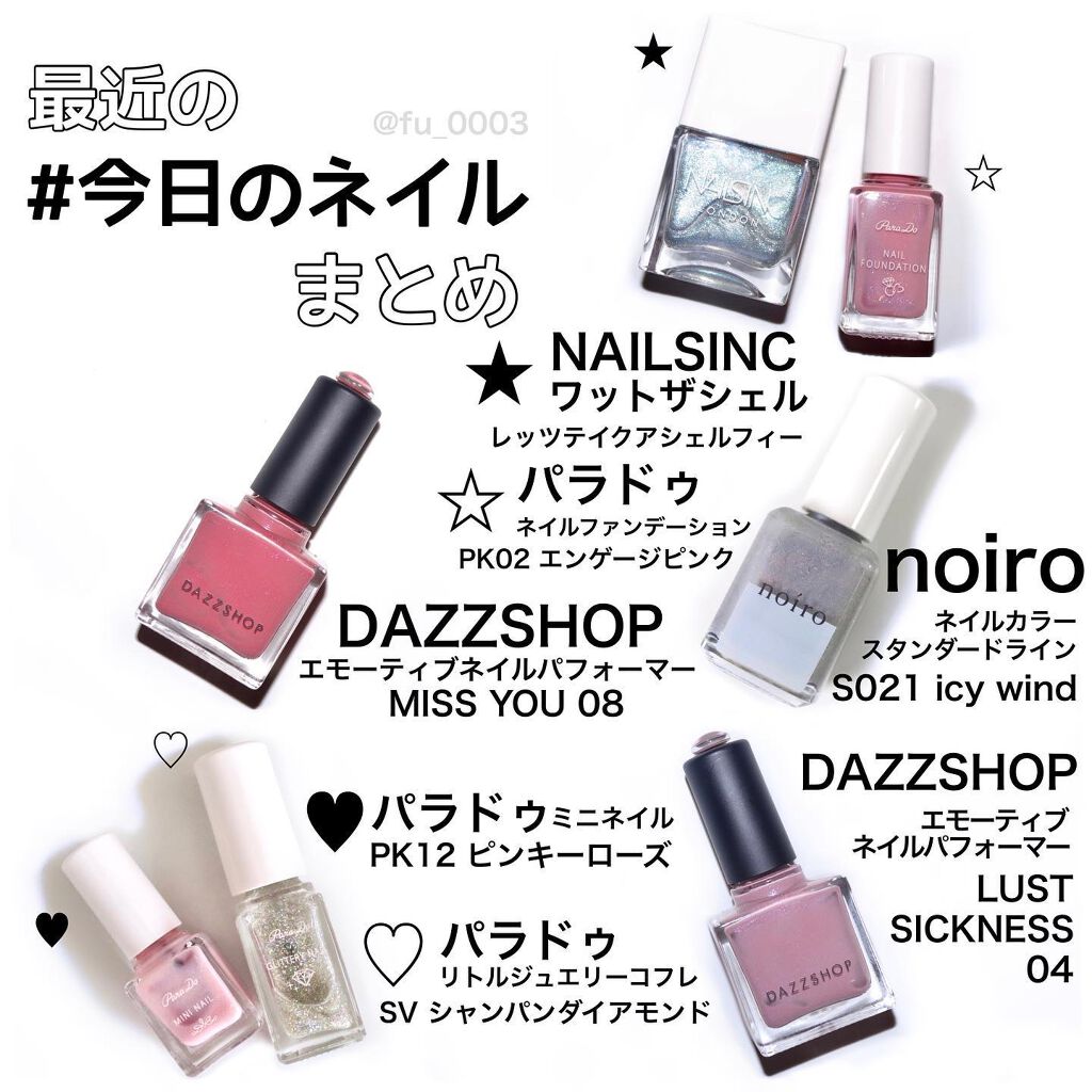 ミニネイル/パラドゥ/マニキュアを使ったクチコミ(3枚目)