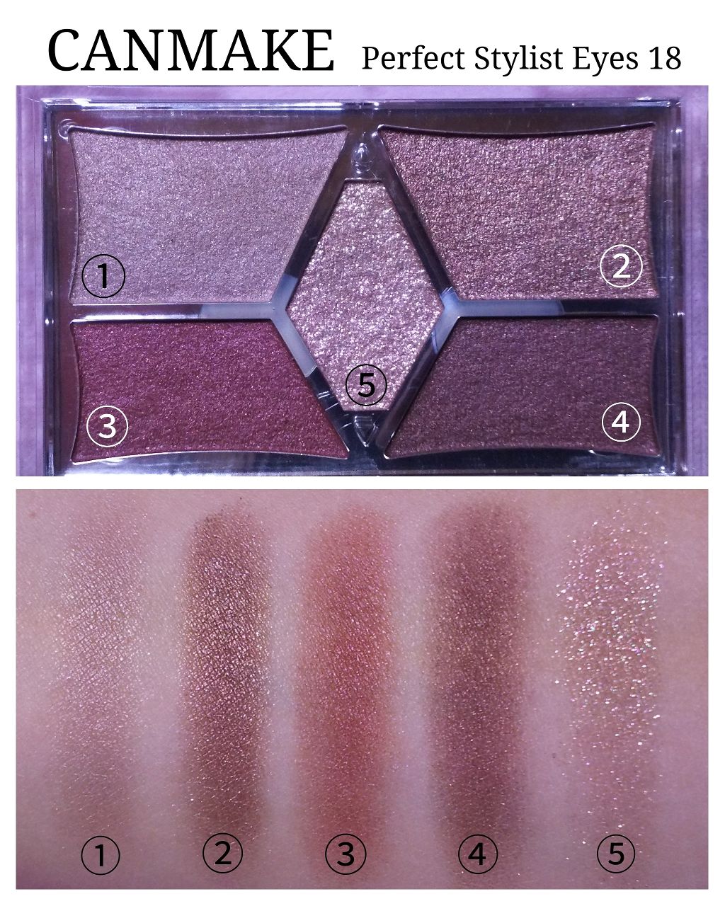 【旧品】パーフェクトスタイリストアイズ/キャンメイク/アイシャドウパレットを使ったクチコミ(1枚目)