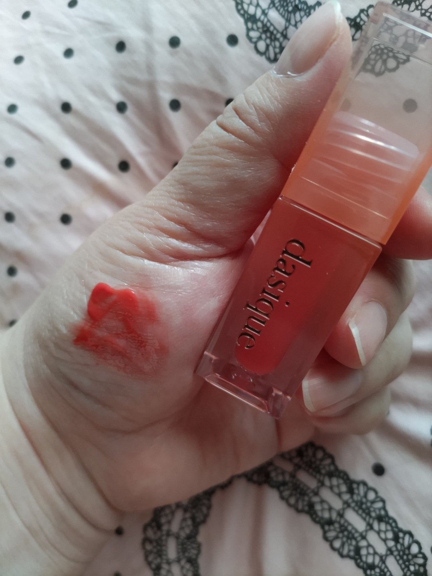 ジューシーデュイティント/dasique/リップティントを使ったクチコミ(4枚目)