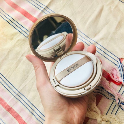 エトヴォス ミネラルグロウスキンクッションのクチコミ「ミネラルグロウスキンクッション
SPF32 PA+++ ナチュラル 5800yen+tax.....」(2枚目)