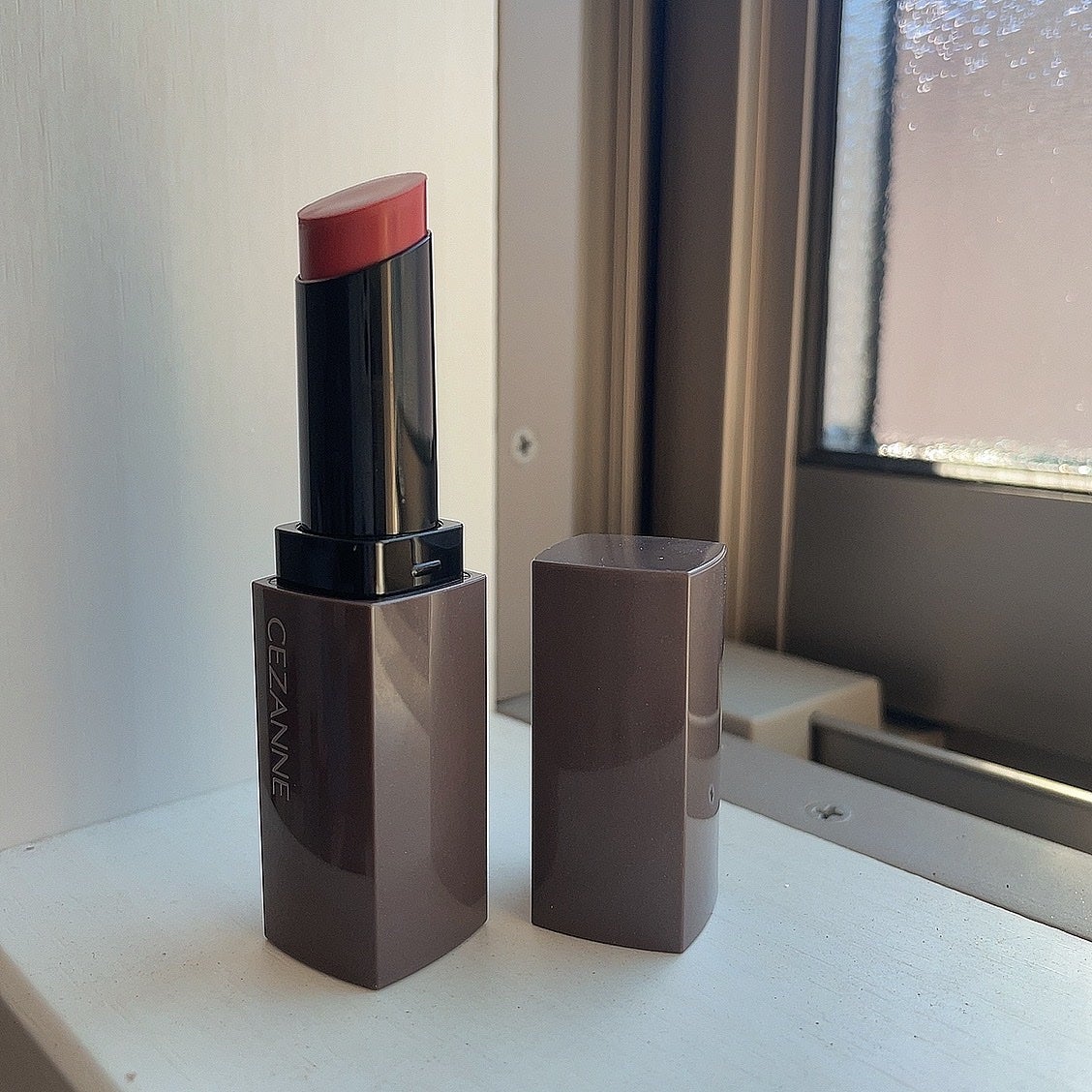 リップカラーシールド/CEZANNE/口紅を使ったクチコミ(3枚目)