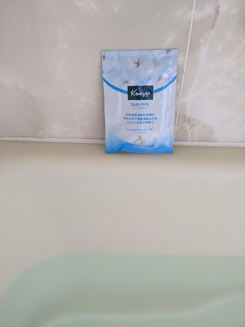 バスミルク コットンミルクの香り/クナイプ/入浴剤を使ったクチコミ(2枚目)