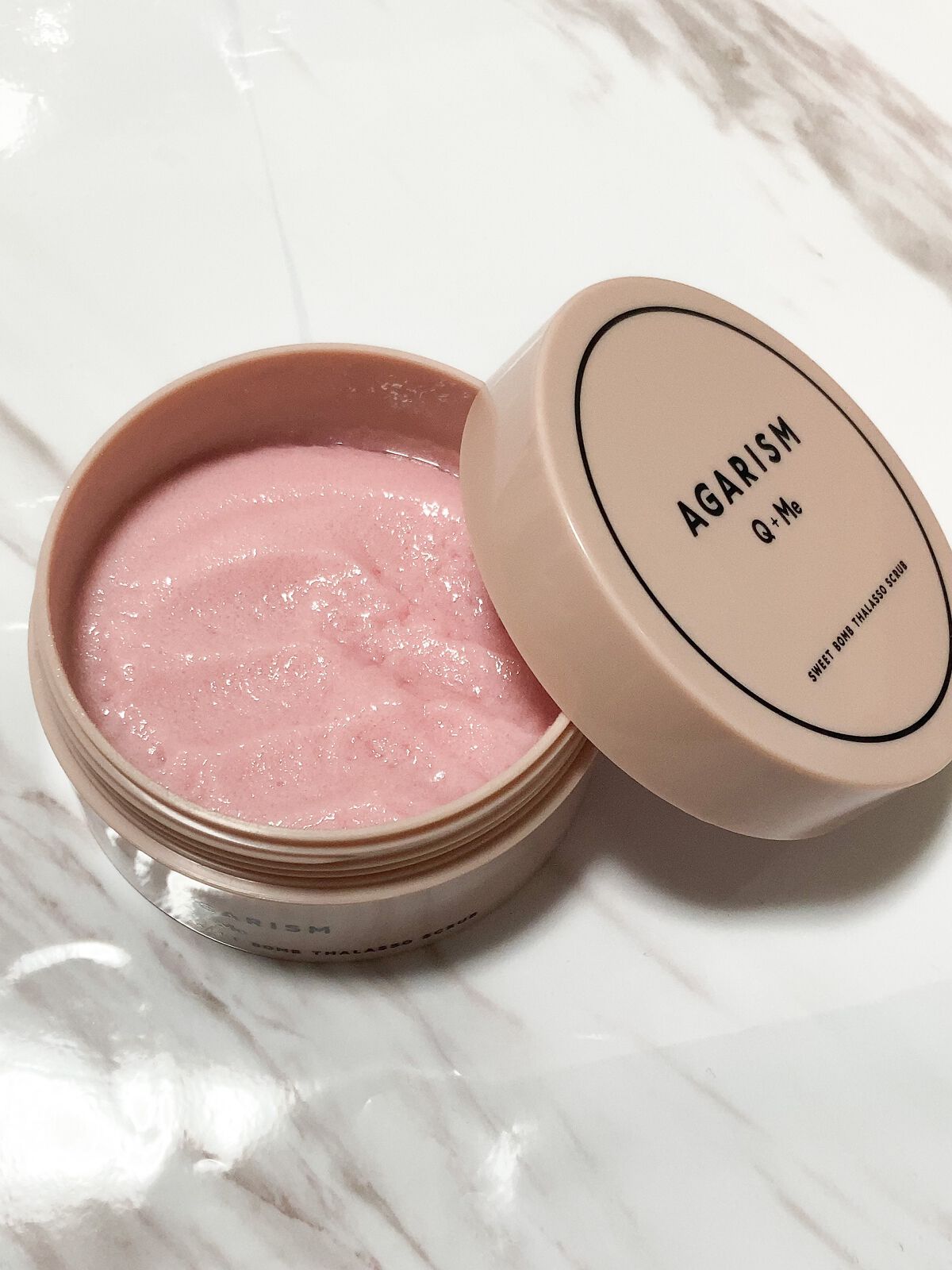 Q+Me スウィート ボム タラソ スクラブ/AGARISM/バスト・ヒップケアを使ったクチコミ（2枚目）