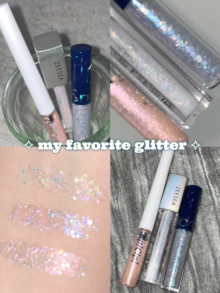 リキッド グリッター シャドウ/rom&nd/グリッターを使ったクチコミ(1枚目)