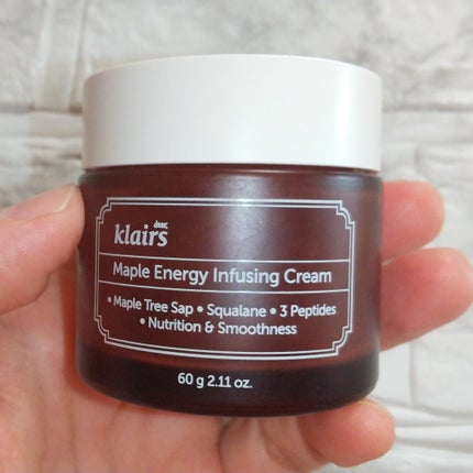 メープルエナジーインフュージングクリーム/Klairs/フェイスクリームを使ったクチコミ(2枚目)