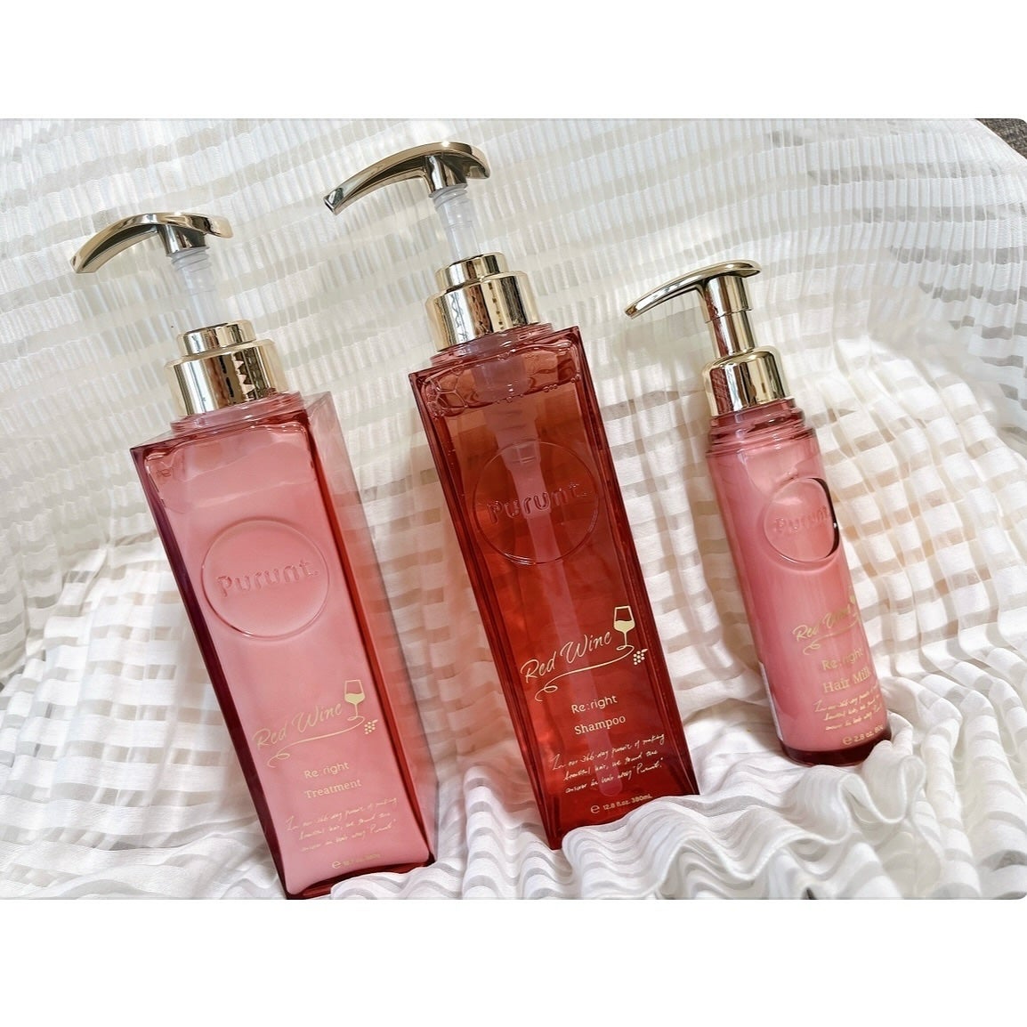 プルント リライトペアセット レッドワイン/Purunt./市販シャンプーを使ったクチコミ(1枚目)