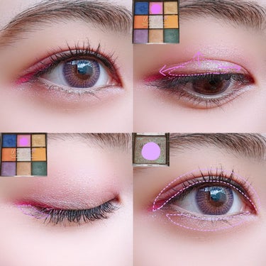 UR GLAM　BLOOMING EYE COLOR PALETTE/U R GLAM/アイシャドウパレットを使ったクチコミ（3枚目）