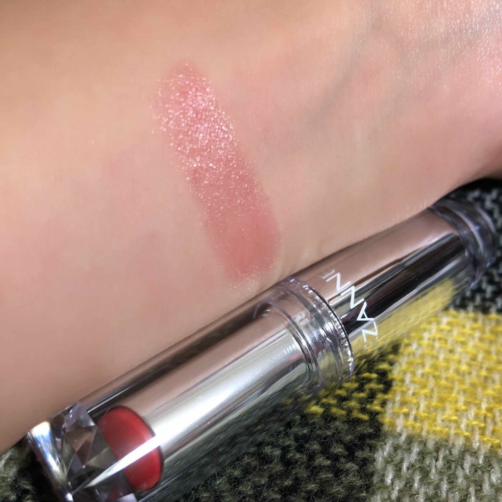 ラスティンググロスリップ/CEZANNE/口紅を使ったクチコミ（3枚目）