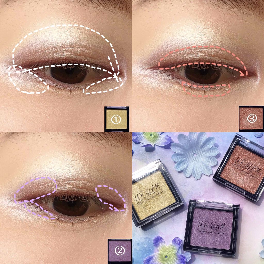 UR GLAM POWDER EYESHADOW/U R GLAM/単色アイシャドウを使ったクチコミ(2枚目)