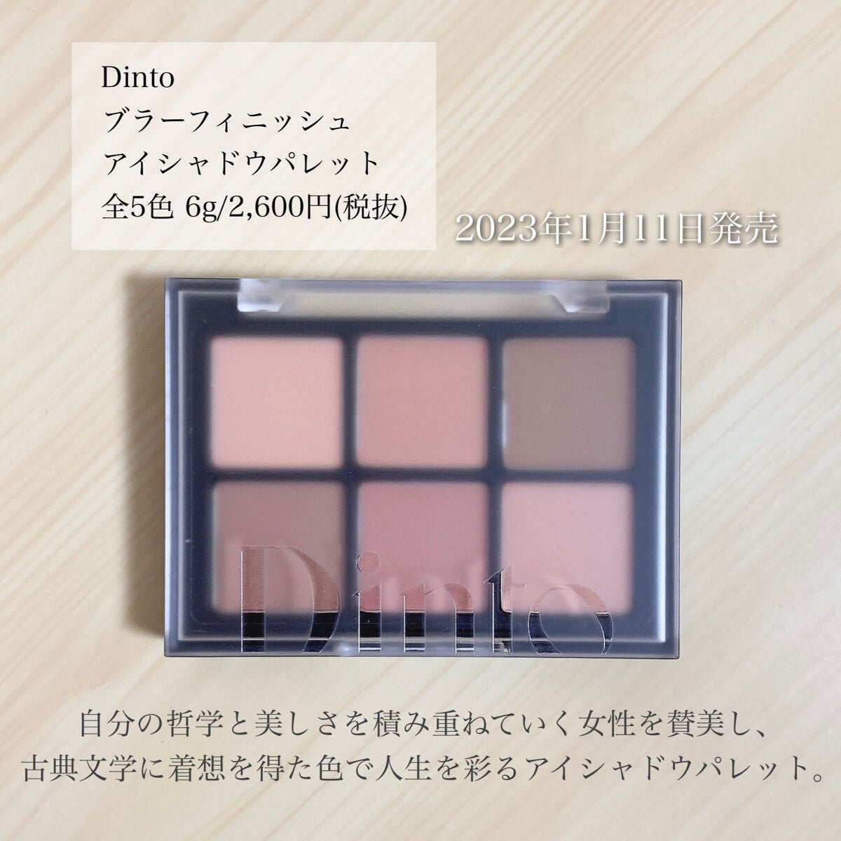 ブラーフィニシュシャドウパレット/Dinto/アイシャドウパレットを使ったクチコミ(2枚目)