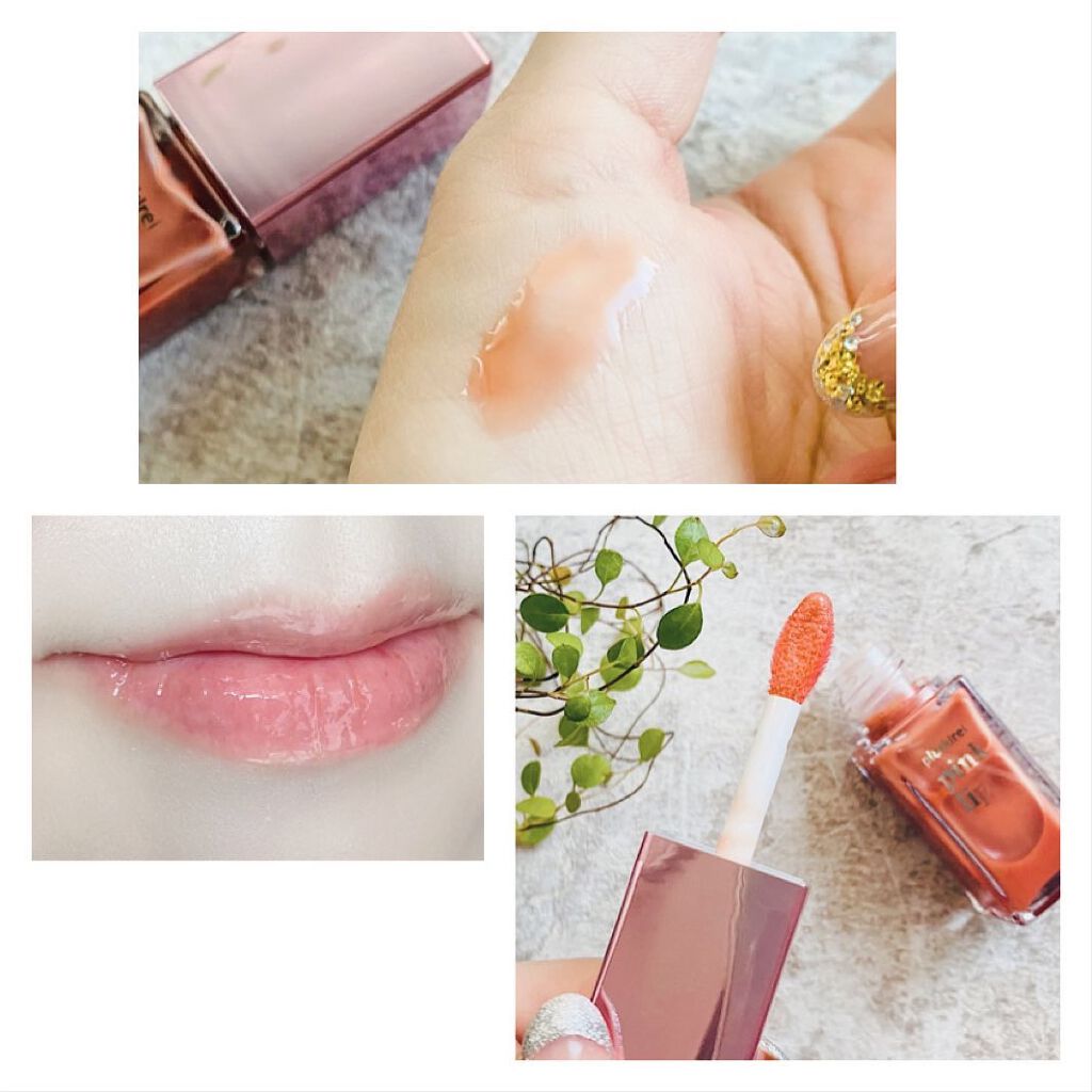 pinklip ＃４コーラル/プラスキレイ/リップオイルを使ったクチコミ（3枚目）