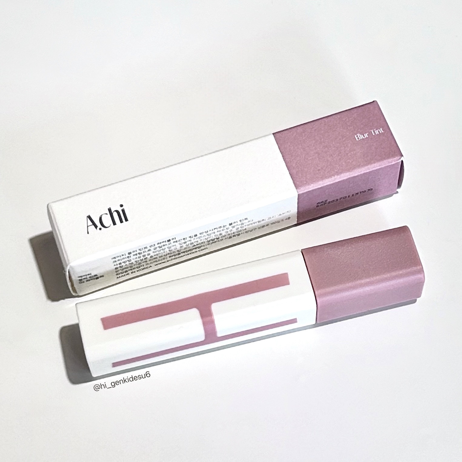 ブラーティント/A.chi/リップティントを使ったクチコミ（1枚目）