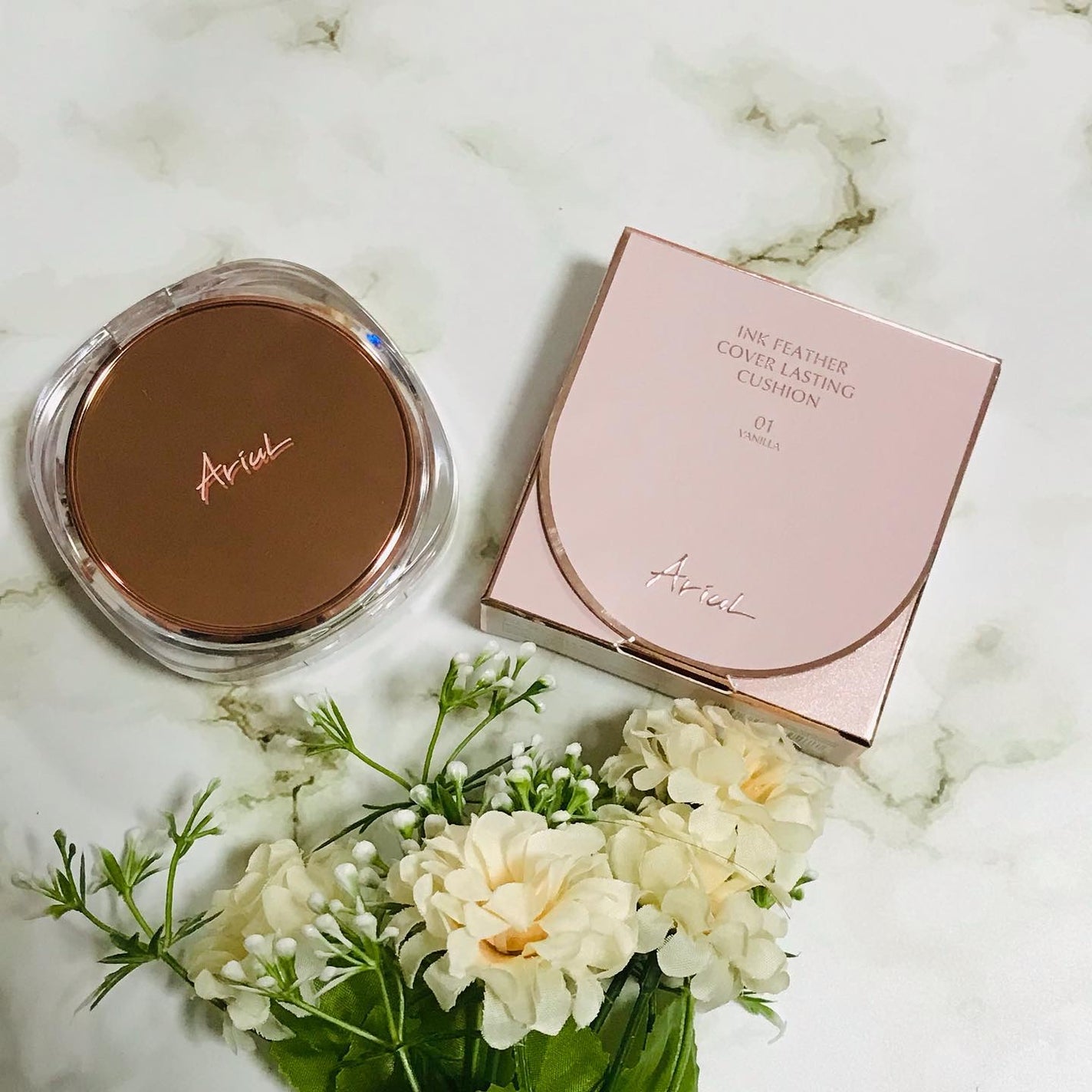 アリウル インクフェザーカバーラスティングクッション/Ariul/クッションファンデーションを使ったクチコミ(5枚目)