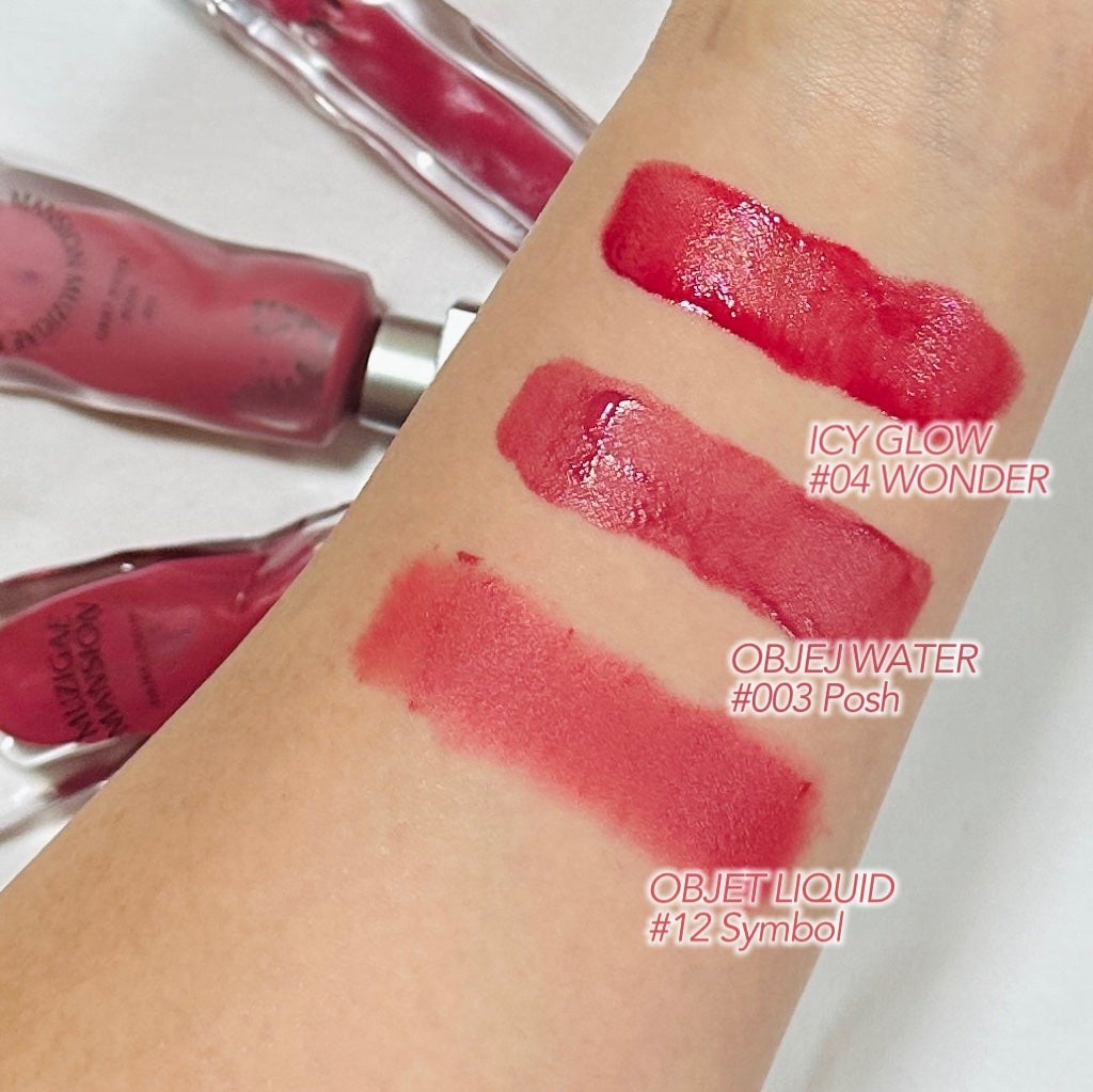 オブジェリキッド/MUZIGAE MANSION/口紅を使ったクチコミ(4枚目)
