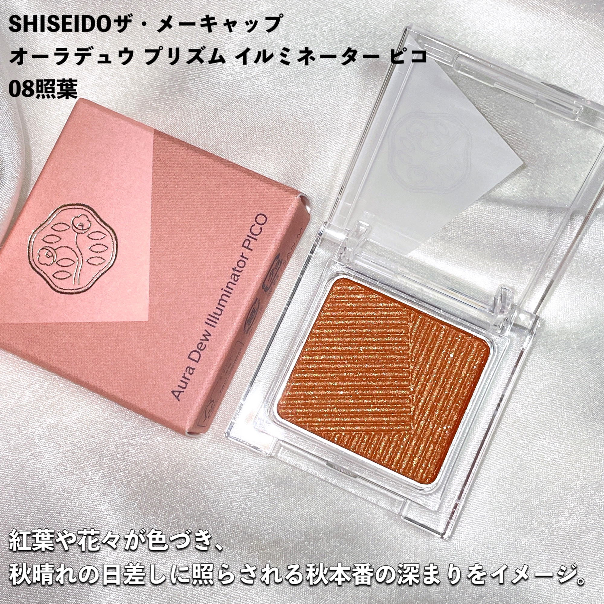 オーラデュウ プリズム イルミネーター ピコ 09 星今宵/SHISEIDO/単色アイシャドウを使ったクチコミ（3枚目）