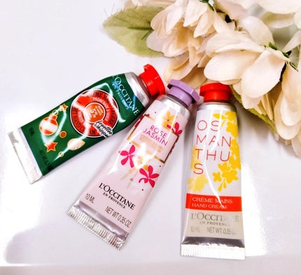 L'OCCITANE フルーティフィグ スノーシア ハンドクリーム のクチコミ「毎年5本セットで販売されるので、楽しみなのですが、こちらは頂きました🩷
それぞれの香りとテク.....」(1枚目)