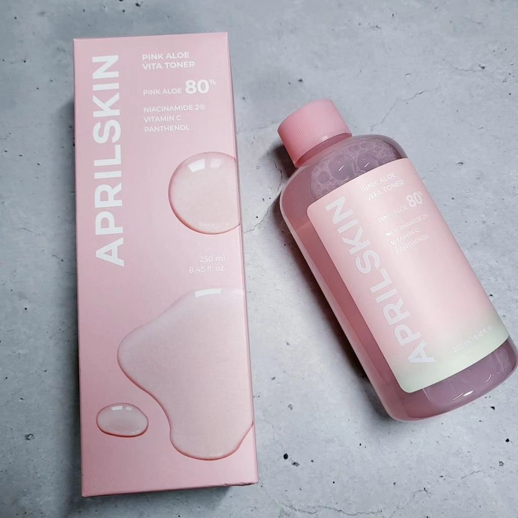 ピンクアロエビタトナー/APRILSKIN/化粧水を使ったクチコミ（1枚目）