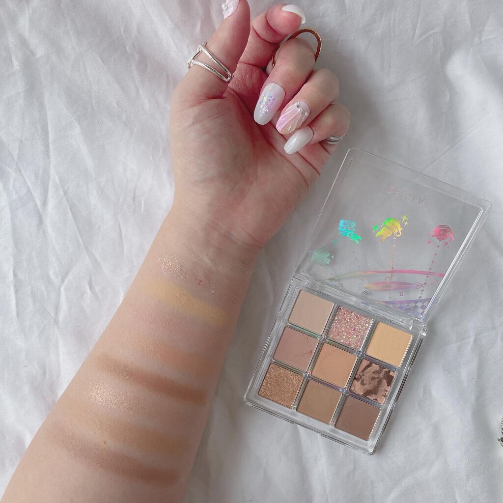 クォーツ 9色アイシャドウパレット(ドリームランドアイシャドウ)/ZEESEA/アイシャドウパレットを使ったクチコミ(6枚目)