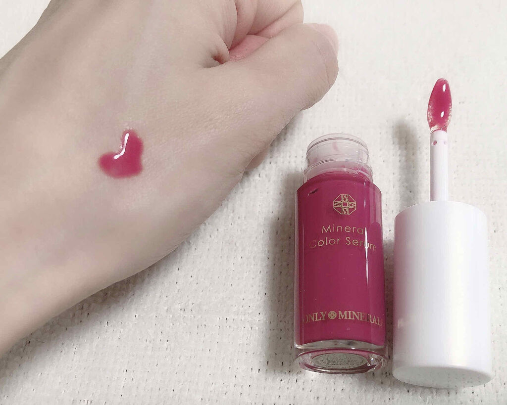ミネラルカラーセラム 04 プラムベリー/ONLY MINERALS/リップグロスを使ったクチコミ（2枚目）