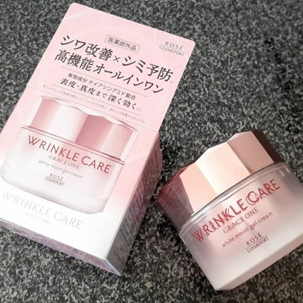 リンクルケア ホワイト モイストジェルクリーム/グレイスワン/オールインワン化粧品を使ったクチコミ(1枚目)