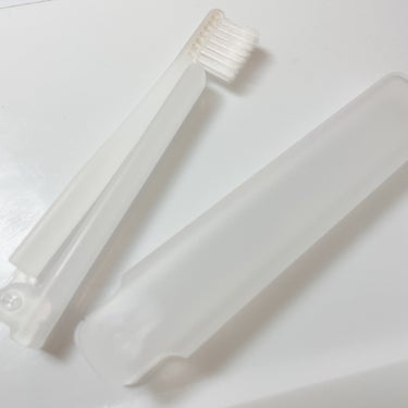 折りたたみ歯ブラシ・フラット毛/無印良品/歯ブラシを使ったクチコミ（3枚目）