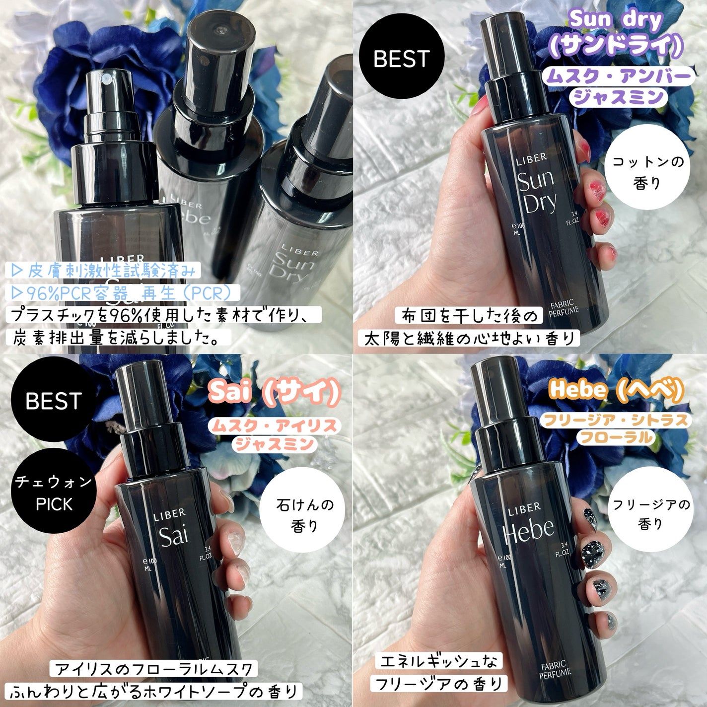 FABRIC PERFUME 1.Sai(best/soap)/LIBER/ファブリックミストを使ったクチコミ(2枚目)