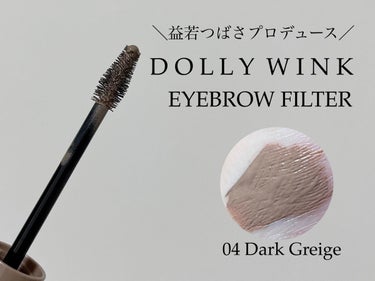 ドーリーウインク アイブロウフィルターのクチコミ「DOLLY WINK
アイブロウフィルター / 04 ダークグレージュ

益若つばささんプロデ.....」（2枚目）