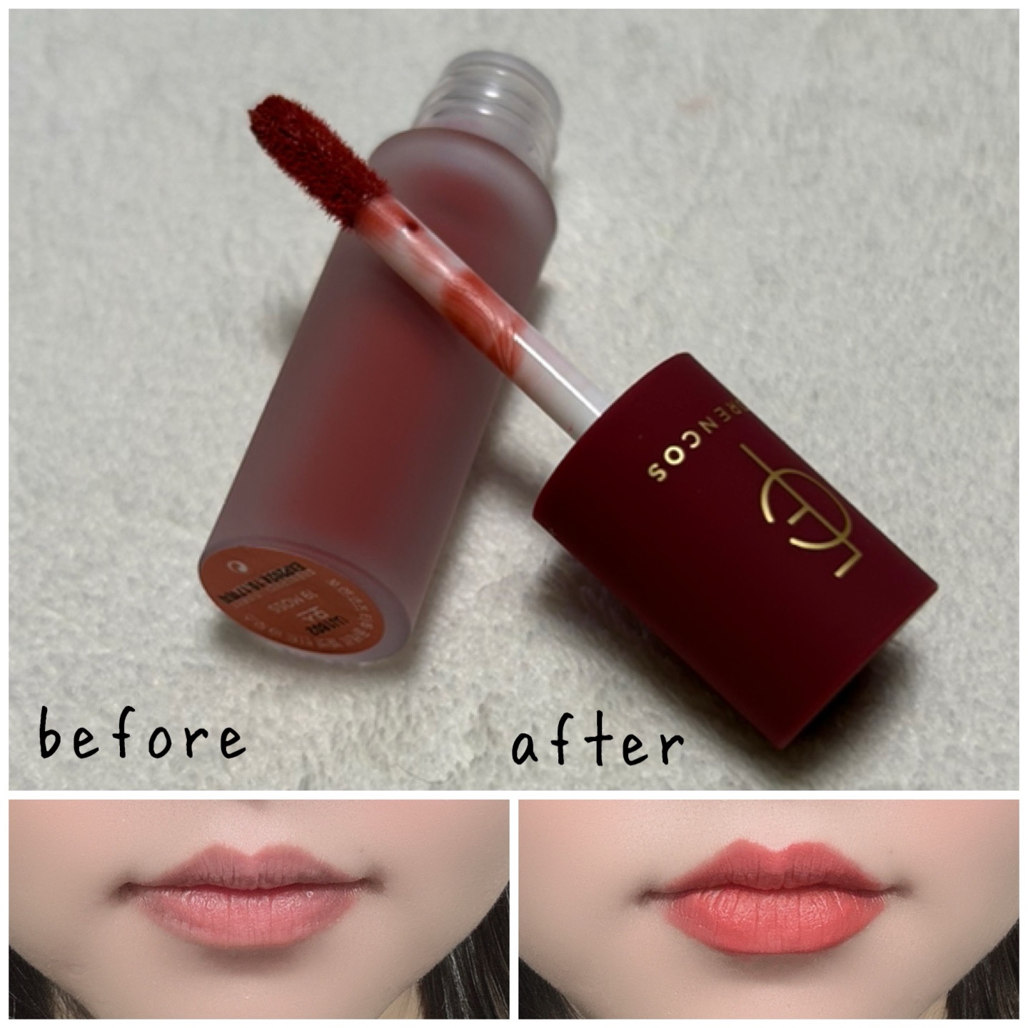 タトゥーベルベットティント/フォレンコス/リップティントを使ったクチコミ（3枚目）