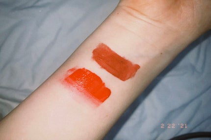 ジューシーラスティングティント/rom&nd/リップティントを使ったクチコミ(2枚目)