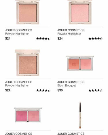  JOUER COSMETICS Bouquet D'Amour Six Shade Blush Palette/Jouer Cosmetics/プレストパウダーを使ったクチコミ（4枚目）