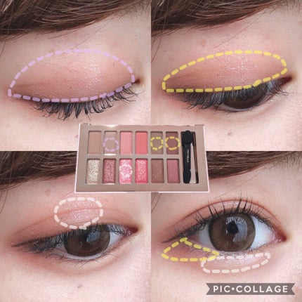 バレンタインボックス3ローズモーメント/VAVI MELLO/アイシャドウパレットを使ったクチコミ(2枚目)