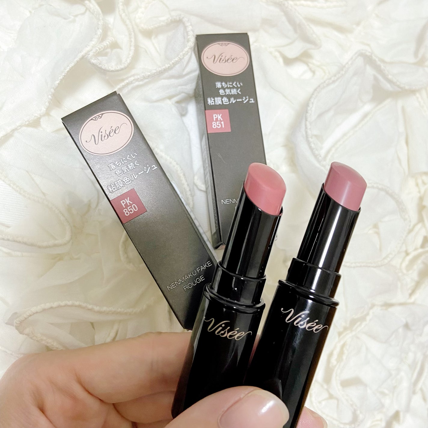 ネンマクフェイク ルージュ/Visée/口紅を使ったクチコミ(1枚目)