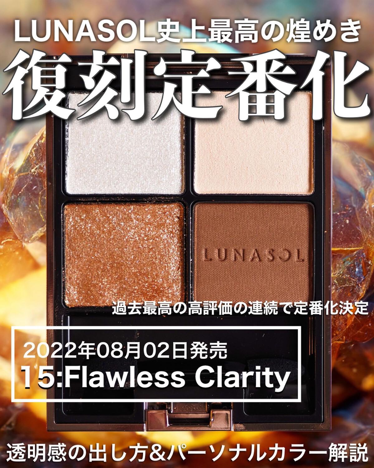 アイカラーレーション/LUNASOL/アイシャドウパレットを使ったクチコミ(1枚目)